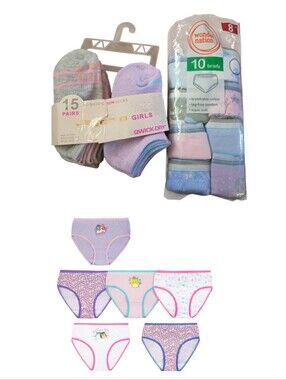 Bundle New Girls underwear Briefs and Socks